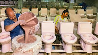 Production Process of Toilet Bowl | Factory Mass Production Process