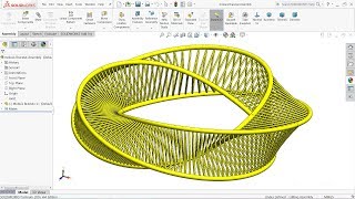 Solidworks tutorial | Design of Mobius Bracelet in Solidworks