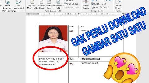 TANPA ADD ONS ‼️Cara Mail Merge dengan Gambar dari Url Google Drive