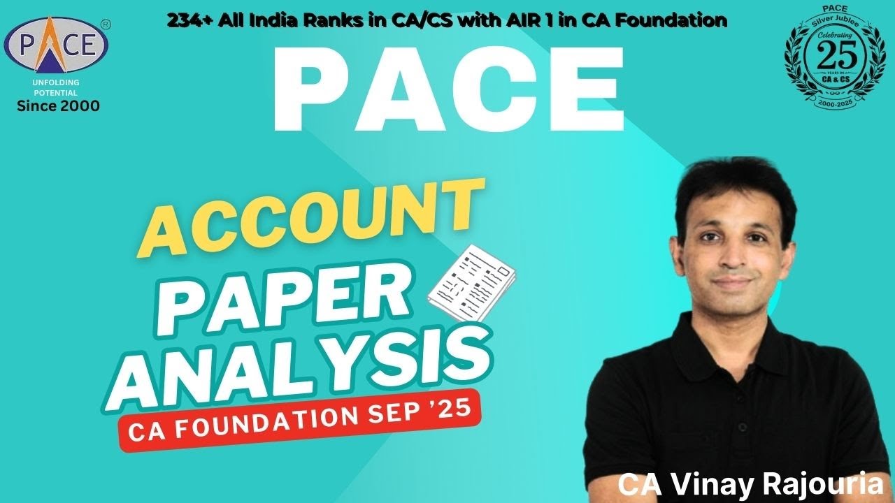 Анализ отчётности | Фонд CA, сентябрь 2025 г. | CA Винай Раджурия, PACE