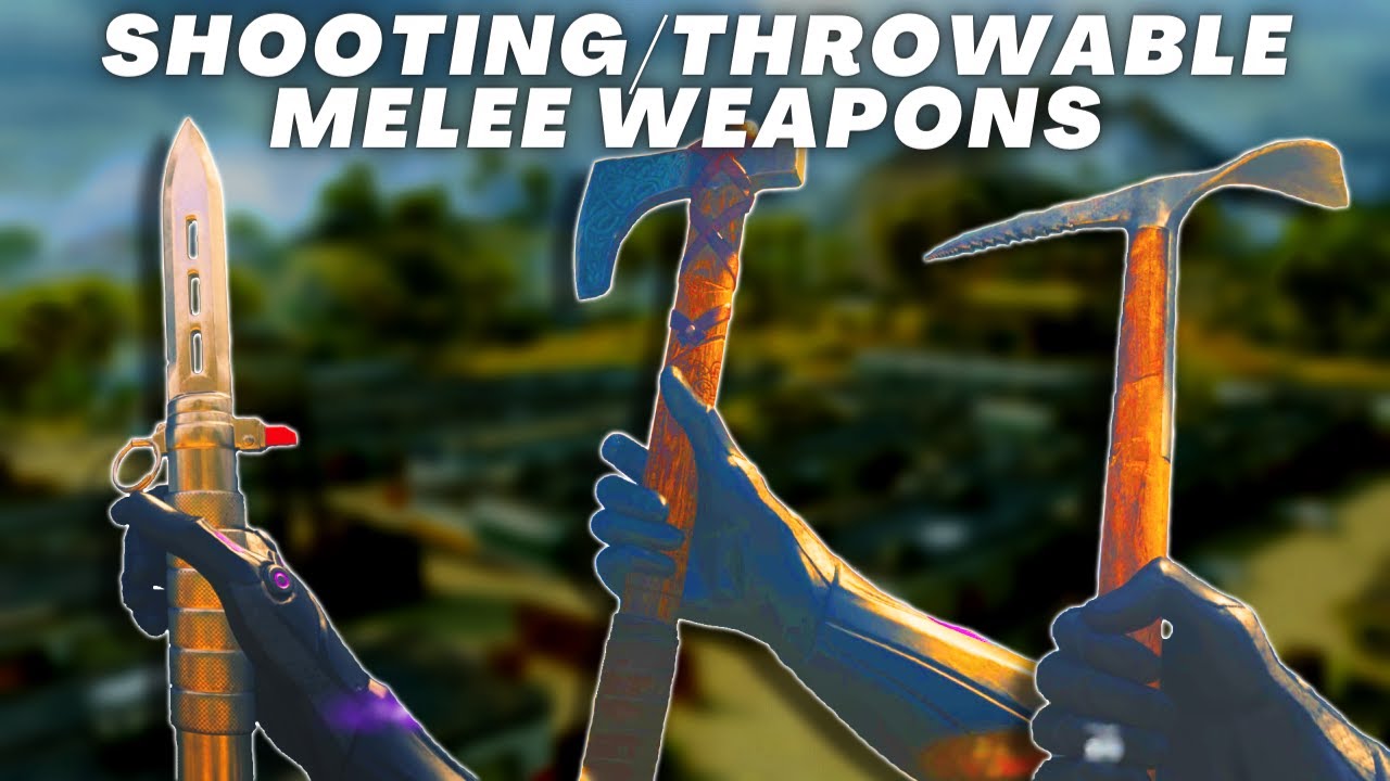 Shooting/Throwable Melee Weapons in Warzone | Ballistic Knife vs Skål Crusher vs Ice Axe