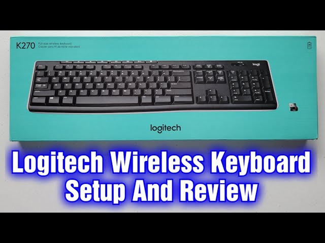 Aktiv Fremragende Gør det godt Logitech K270 Wireless Keyboard Setup And Review - YouTube