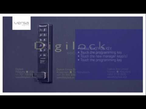 How to add Manager Keys to a Digilock VERSA lock