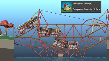 Completing World 5 of Poly Bridge 2!