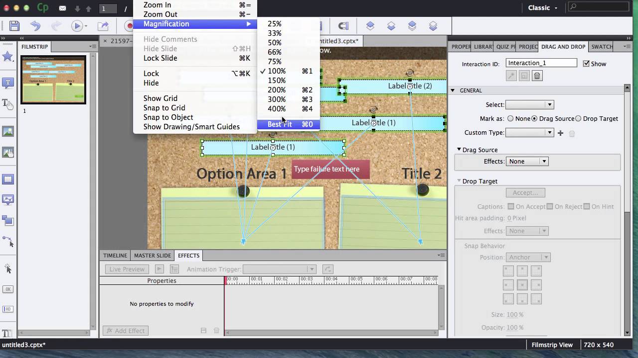 Learn how to create a drag and drop interaction in Adobe Captivate 7