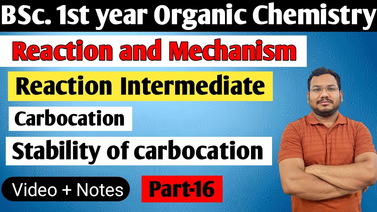 Stability of carbocation | Reaction and Mechanism | BSc 1st semester organic chemistry