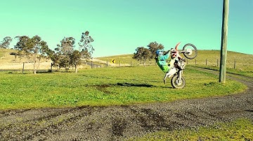 Tim Coleman front wheel tap enduro bike