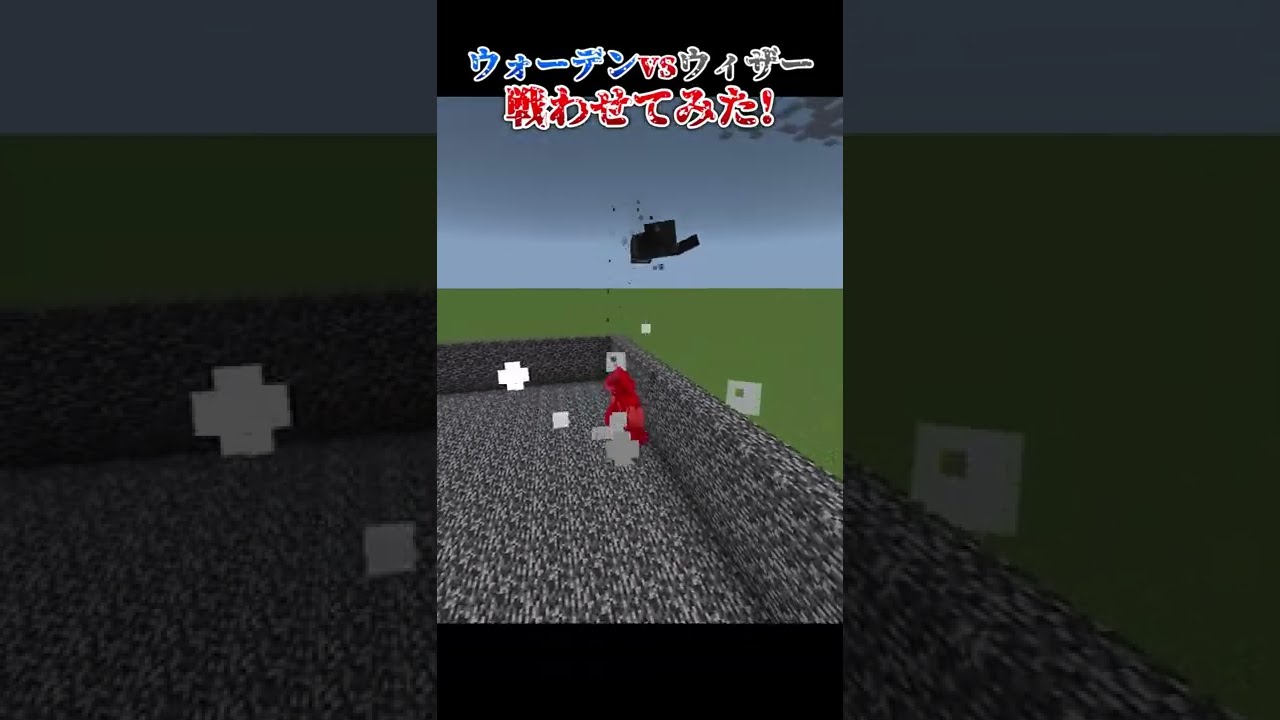 【マイクラ】ウォーデンVSウィザーを戦わせてみたら...【マインクラフト】【Maincraft】