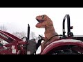 Dino driver on snow duty  viralhog