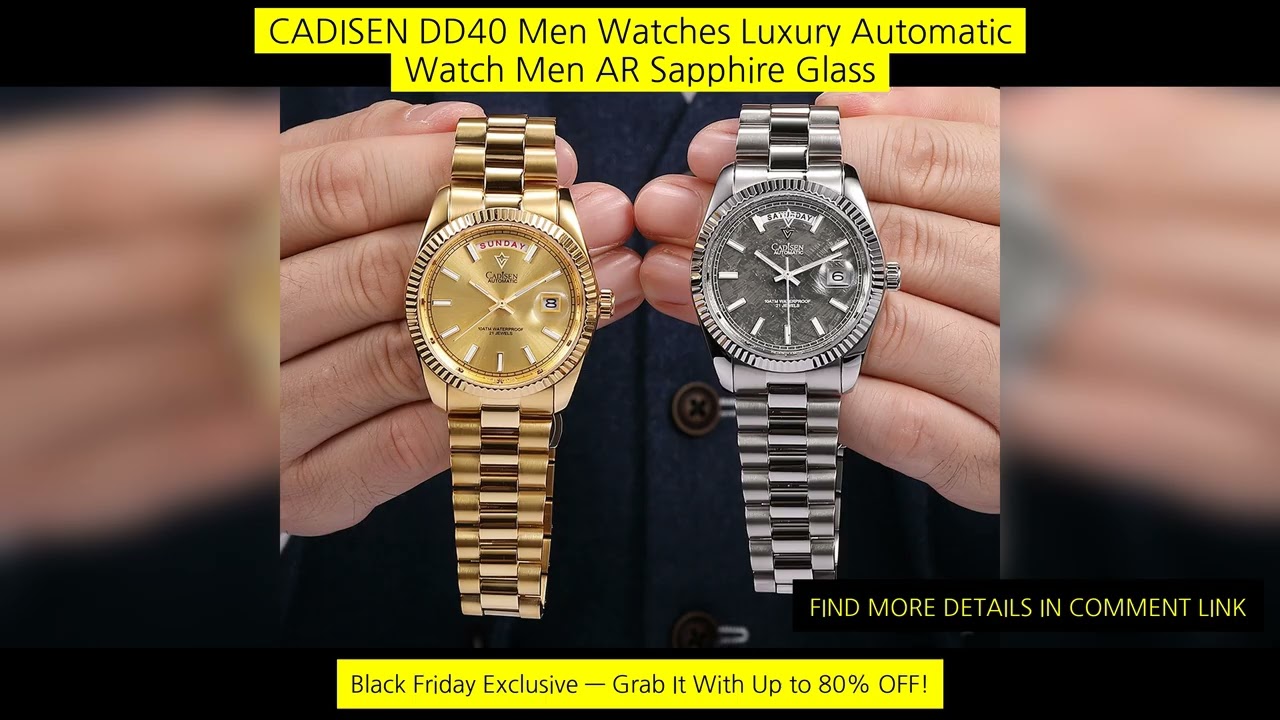 Cadisen Dd40 Men Watches Luxury Automatic Watch Men Ar Sapphire Glass