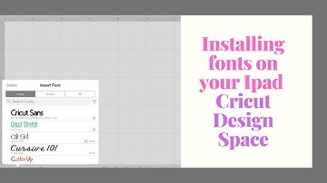 How to Install fonts on your iPad for Cricut Design Space
