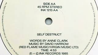 Anne Clark With David Harrow • Self Destruct (1985)