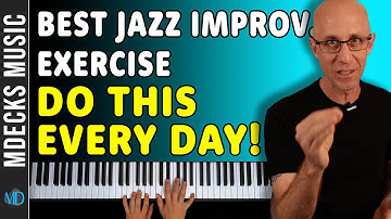 Daily Easy Jazz Piano Improvisation Exercise (Bebop Lines Ex.1) #jazzimprovisation