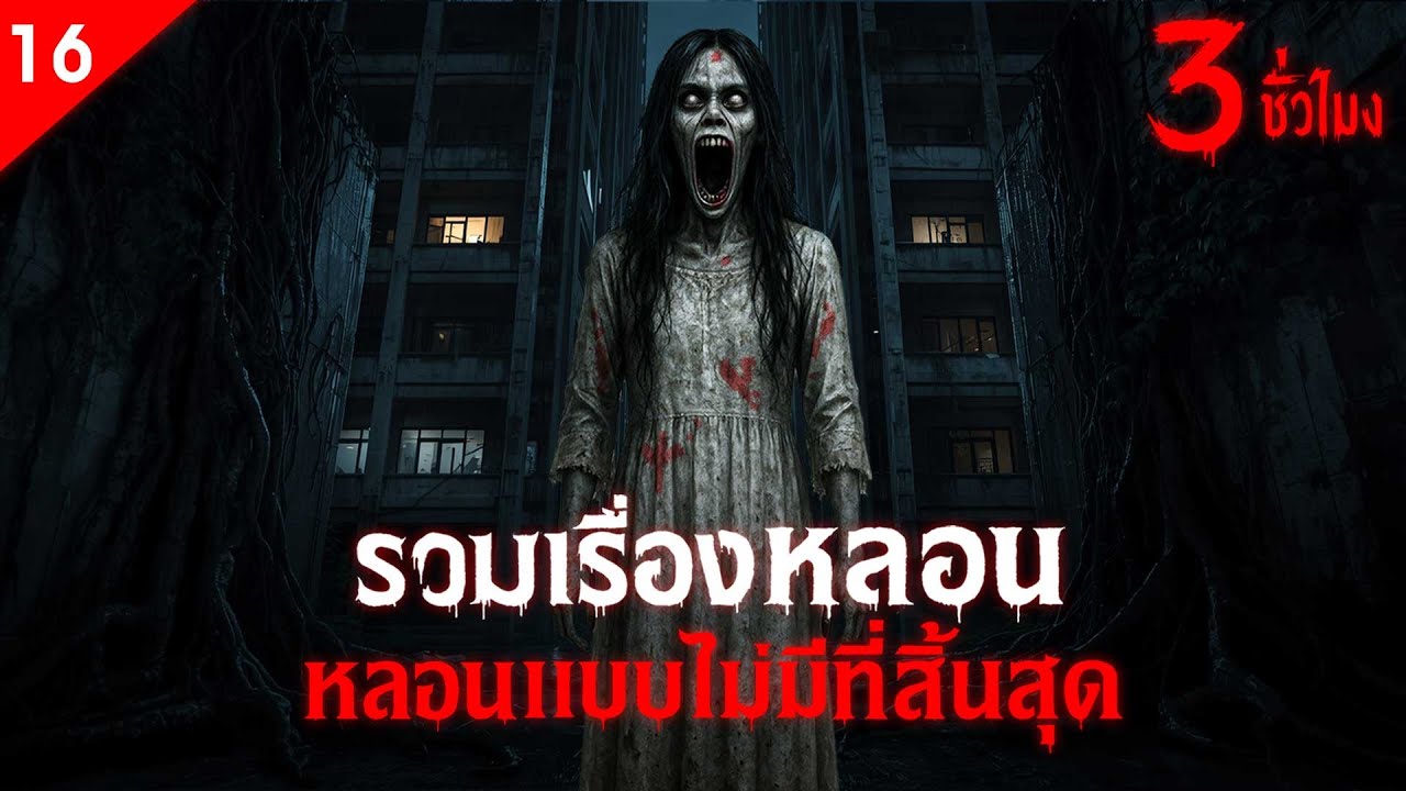 รวมเรื่องหลอน หลอนแบบไม่มีที่สิ้นสุด ฟังเต็มอิ่ม 3 ชั่วโมง เรื่องหลอน (ชุดที่ 16 ) | คืนสยอง