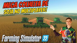 MEGA SOYBEAN HARVEST WITH THE BOYS IN FARMING SIMULATOR 22 MULTIPLAYER screenshot 5