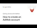 Comment crer un compte admob