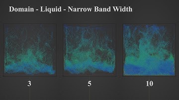 【Blender3.2】Domain - Liquid - Narrow Band Width (Fluid/Liquid Simulation)