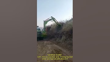 multi function backhoe loader digger luzun brand