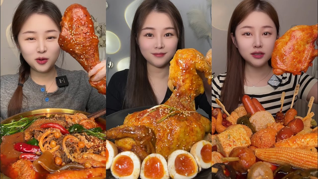 Chinese Food Asmr/ Mukbang Eating Show | Soslu Çin Yemekleri Yeme🌶 🥵😋