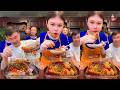 【ASMR MUKBANG】Epic Mukbang Madness(에픽 먹방 광기): Devouring a Mountain of Food。음식 산을 집어삼키다 N02-170326-1