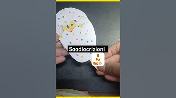 Letter E 🐣Recognation| E is for Egg🥚 #saadiacrizioni #kids #fun #diy #english  #lettere #alphabet