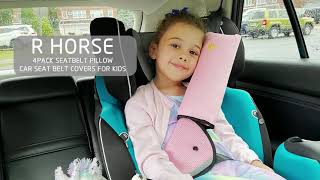 R ? HORSE 4Pack Seatbelt Pillow Car Seat Belt Covers for Kids