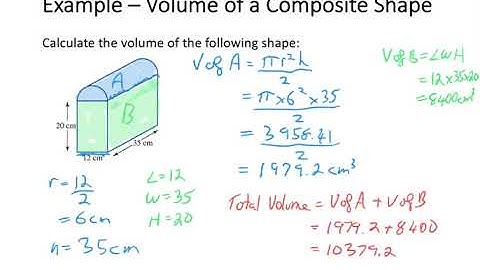 Volume   Composite Shape