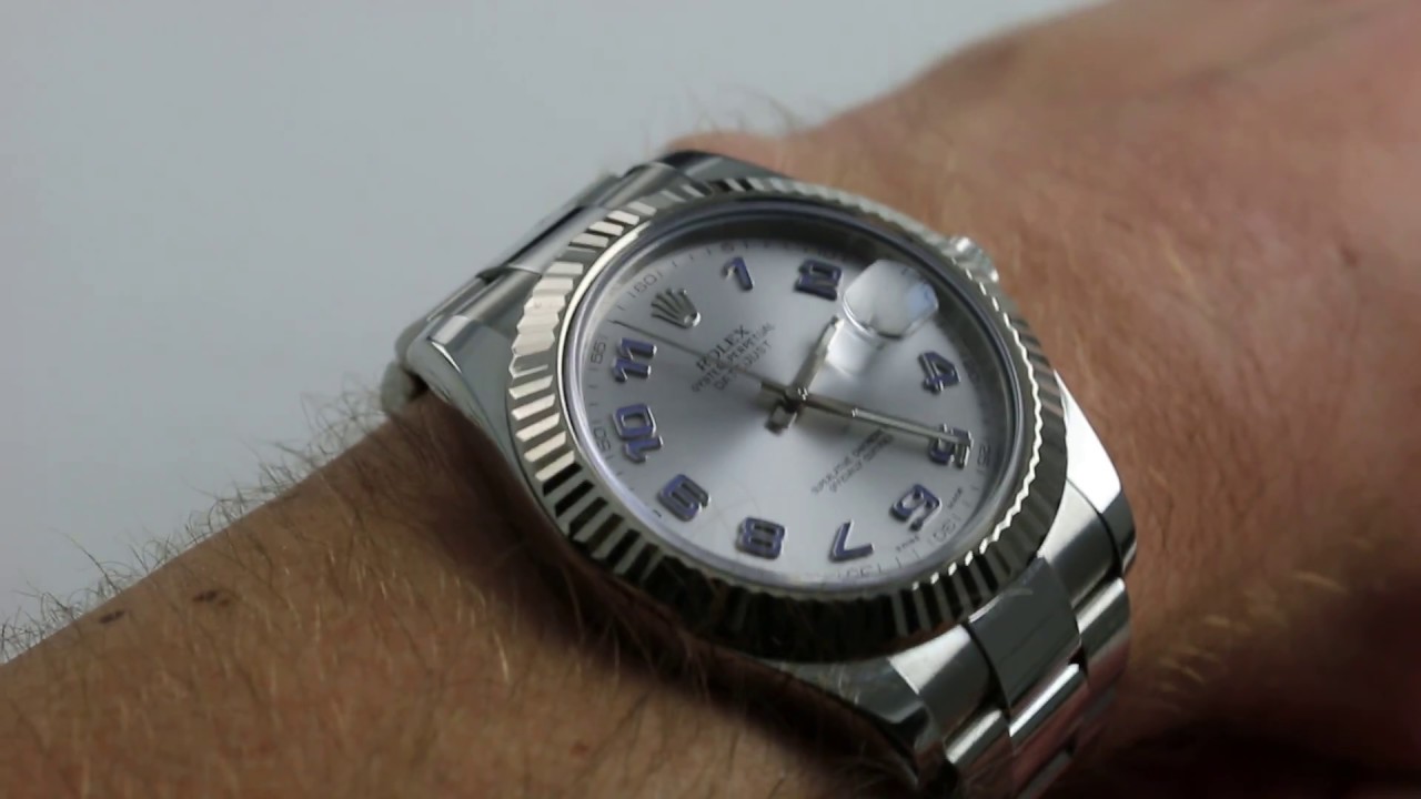 rolex datejust 2 arabic numerals