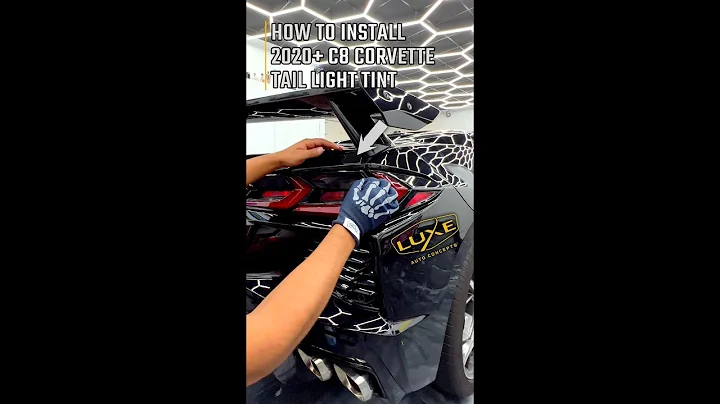 C8 Corvette Taillight Tint How to Install LightWrap Tint