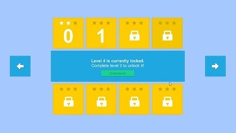 Unity UI Tutorial - Create a Level Selection Screen
