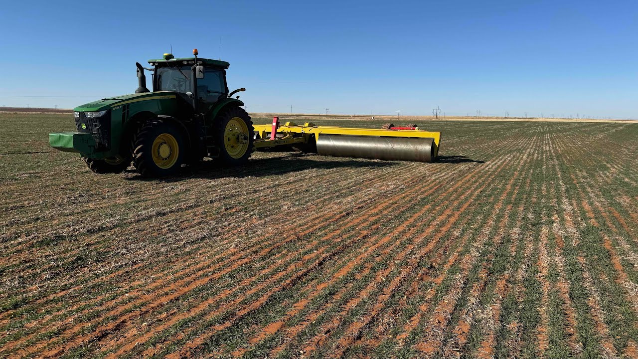 Roller Tractor First Day With the New Land Roller - YouTube