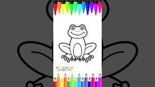 Easy Drawing for Kids: Learn How to Draw a Frog 🐸 | Simple Tutorial for Toddlers