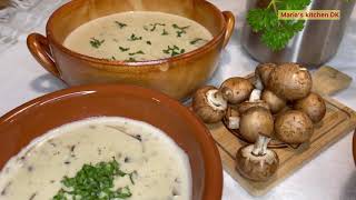 Delicious Mushroom Soup شوربة الفطر/ المشروم / اطيب واسرع شوربة ممكن تحضروها بدقائق