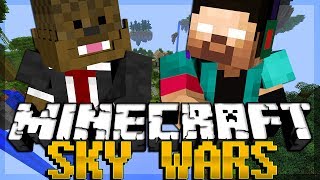 FAILING! Minecraft Skywars PVP Minigame w/ BajanCanadian | JeromeASF