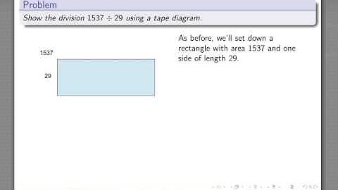 Division by Tape Diagram