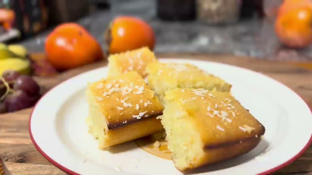 Perfect Basbousa (Middle Eastern Semolina Cake) | So Juicy & Soft