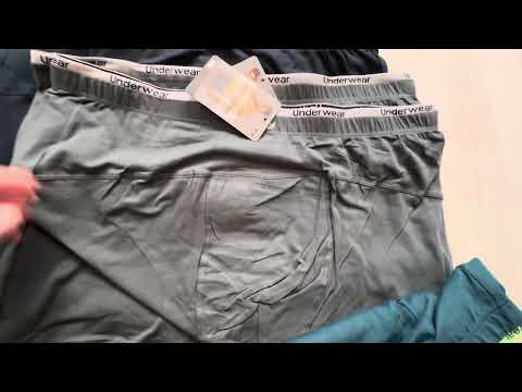 Набір чоловічі труси боксери 5 шт 3XL +_56 аналог Дрол Drole бавовняні зручні боксерки, видео 1