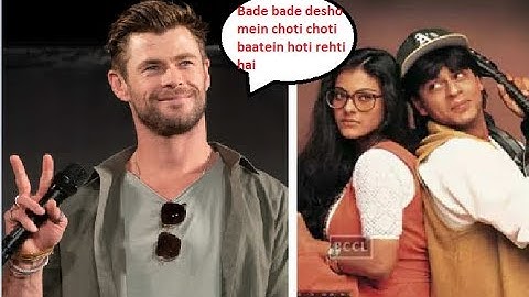 Watch, Chris Hemsworth mouthing Shah Rukh Khan