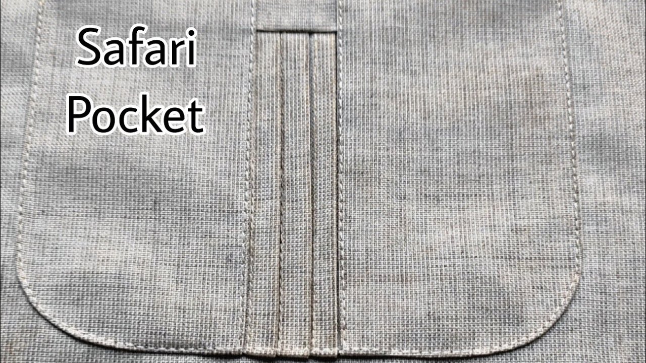 safari ka naya tarika/Safari suit pocket design/How to sew safari suit pocket design
