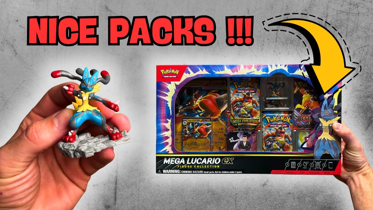 Opening The NEW MEGA Lucario Ex FIGURE Collection Box 