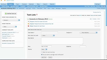 DeskAway - Overview of the Task Lists