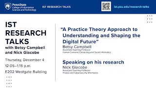 IST Research Talks Nick Giacobe