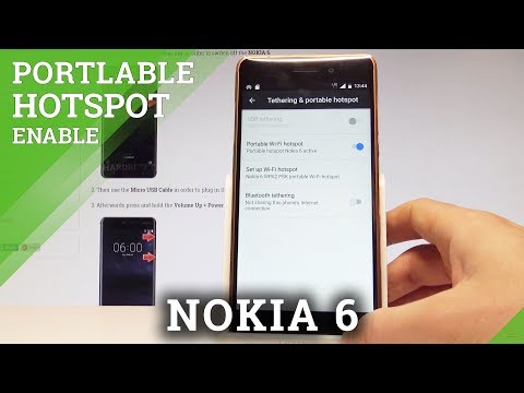 How to Enable Portable Hotspot on NOKIA 6 - Wi-Fi Share / Create Mobiel Hotspot