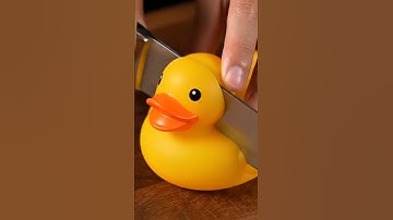 Satisfying 8K ASMR: Slicing a Rubber Duck with Surgical Precision"