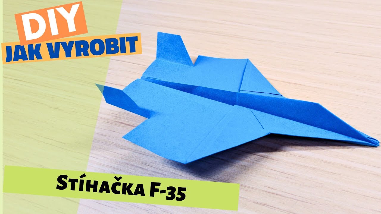 Stíhačka F-35 z papíru. Skvěle letí! 🚀🚀 - YouTube