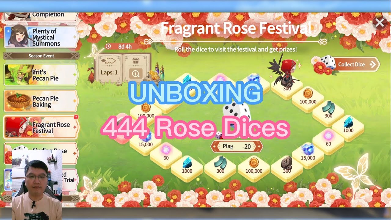 Unboxing 444 Rose Dices and Update LAST DAY of Ifrit Event - YouTube