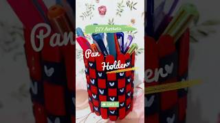 DIY Aesthetic Pen Holder #shorts #handmade #viralcraft #trending