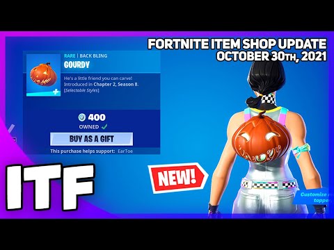 Fortnite Item Shop 2 NEW BACK BLINGS! [October 30th, 2021] (Fortnite Battle Royale)