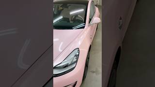 Watch my Tesla turn *pink* #pinkcar