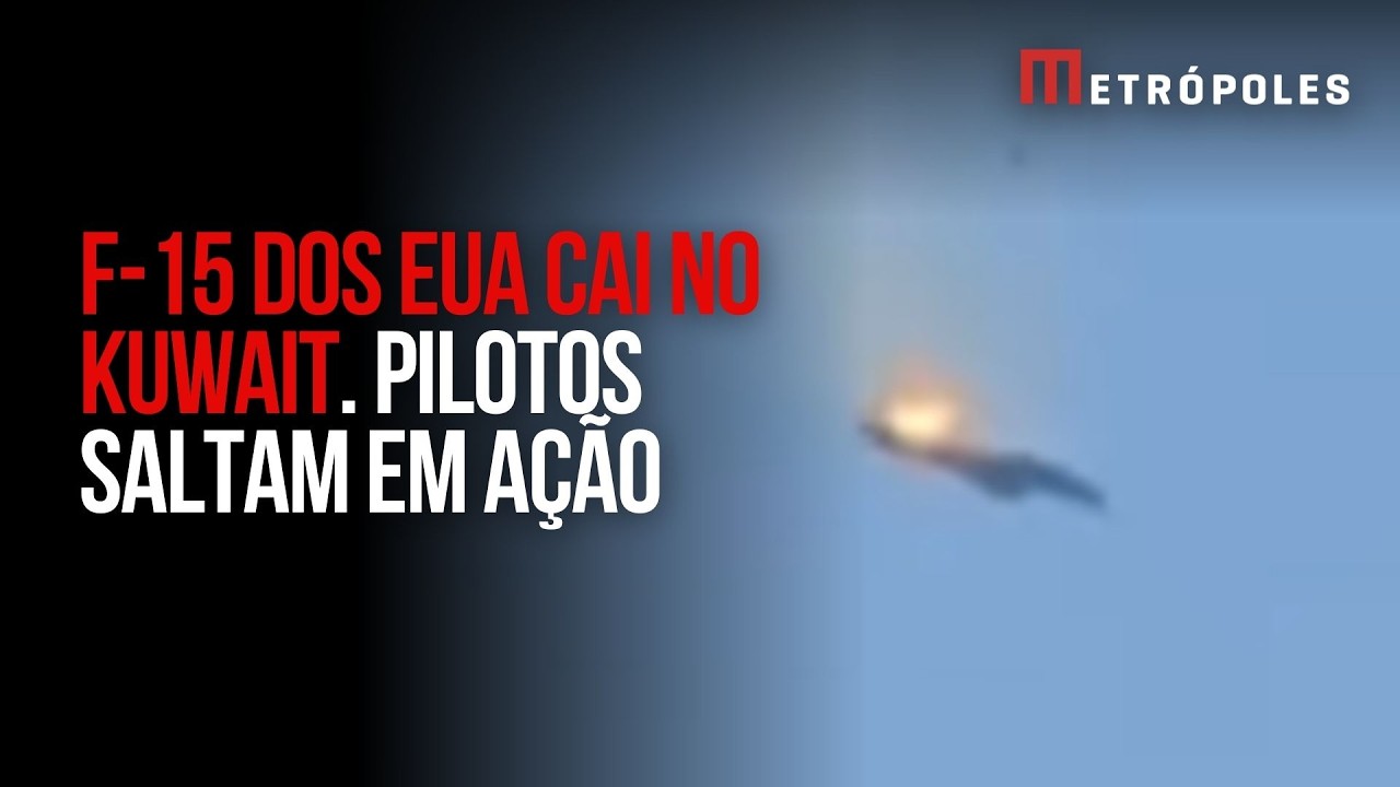 Caça F-15 dos EUA cai no Kuwait em meio à operação contra o Irã; Tripulantes se ejetaram